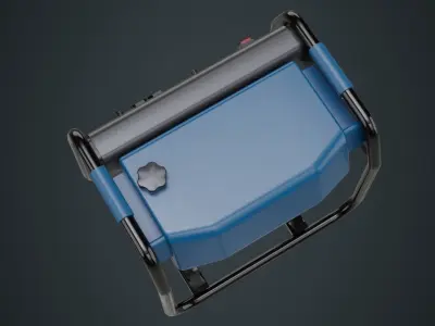 Portable Generator 1A Low-poly 3D model