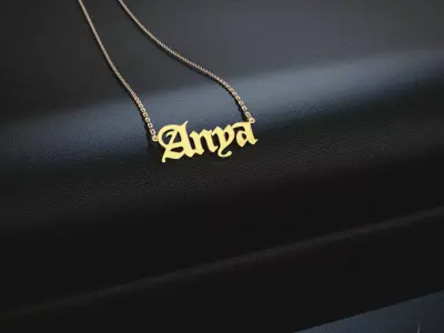 Name pendant Anya Free 3D print model