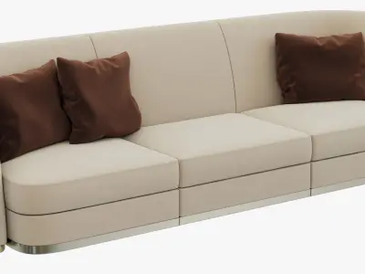 Flexform Altea Divano - 3 sizes 3D model