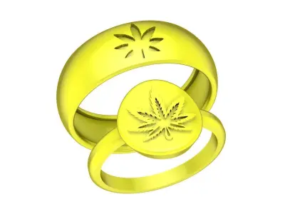 A6215 24K Fashion Wedding Ring 3D Model 3D print model