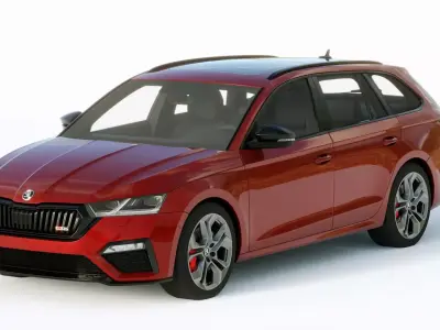 Skoda Octavia RS4 2020 3D model