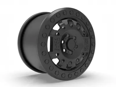 Black Rhino rim design 3D print model