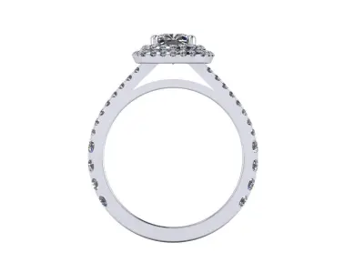 Fashion Diamond Ring R1 3D print model