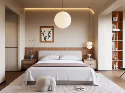 Master bedroom 3D model 3D model