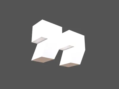 Quotation Mark Symbol v1 002 Low-poly 3D model