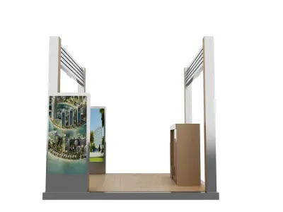 Booth Exhibition Stand a422b 3D model