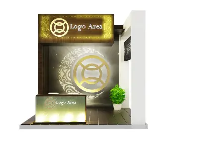 Booth Exhibition Stand a45 3D model