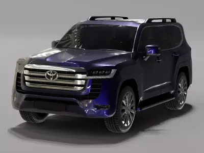 Toyota Land Cruiser 300 3D model Low-poly 3D model