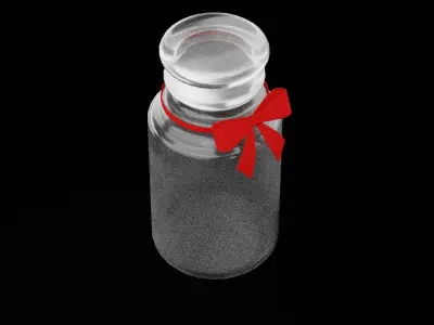 Christmas Jar Low-poly 3D model