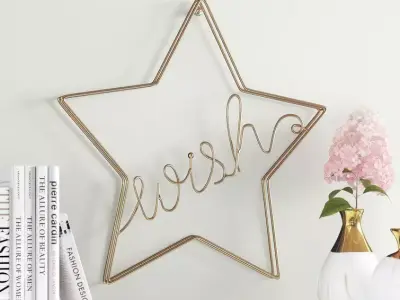 Wish Wire Wall Decor 3D model