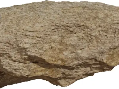 Realistic Sandstone Rock 3D Model  Low-poly 3D model