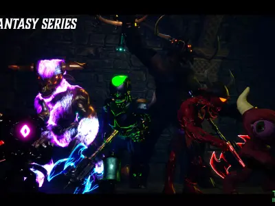 Dark Fantasy Pack - Unreal Engine 5 Asset Pack Low-poly 3D model