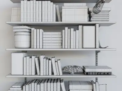 Set 121 book shelf 3D model