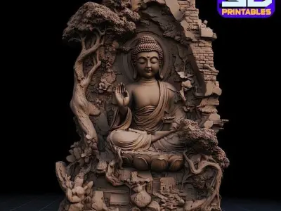 Buddha Serenity stl 3D print model