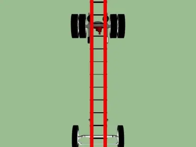truck chassis 3D model