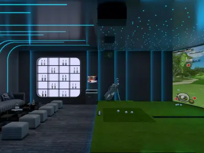 golf interior  3D model