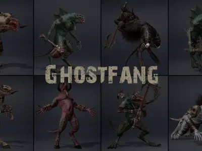 Ghostfang Low-poly 3D model