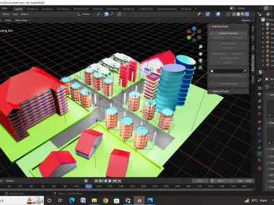 building  Low-poly 3D model