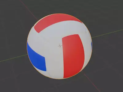 Volleyball ball Free low-poly 3D model