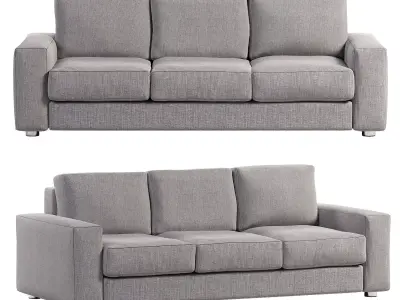 Sofa modern Low-poly 3D model