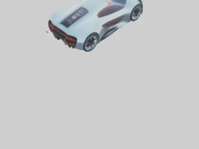 Futuristic Concept Car model 3D model