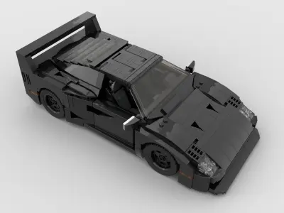 LEGO TOY sports car racing car sedan car 3D model