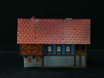 Medieval House 31 3D print model 3D model