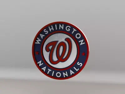 MLB Washington Nationals V1 Team Logo 3D model