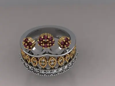 crown ring 3D print model buy