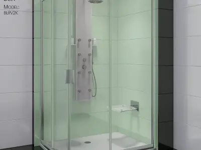Shower room Ravak Blix - model BLRV2K 3D model