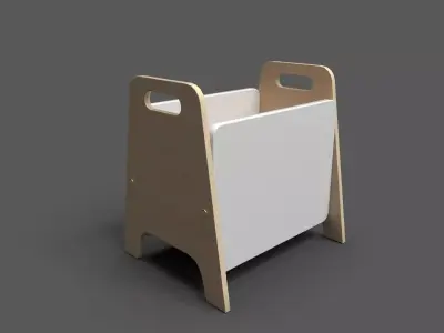 BacPiloo White Low-poly 3D model