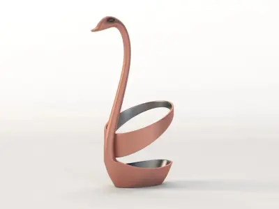Swan Spoon Holder Table Decoration Centerpiece 3D model