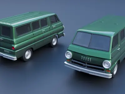 Dodge A100 3D print model