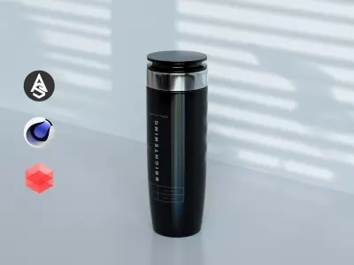 Brightening Cream Low-poly 3D model