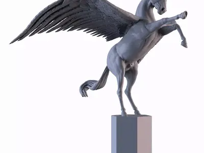 Winged Horse 3D print model