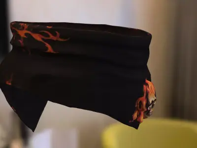 Skull Bandana Low-poly 3D model