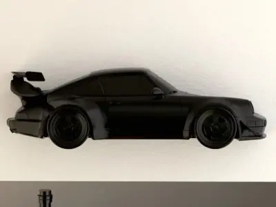 RWB Porsche 911 Turbo Wall-mounted 3D print model