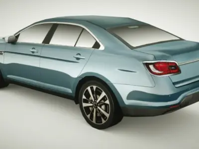 Generic Sedan v14 Low-poly 3D model