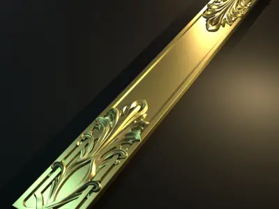 MOLDING decorative pattern ready for 3D printing 3D model 3D print model