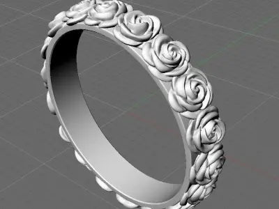 ring rose 3D print model