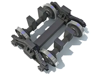 Train Wheels 3D model