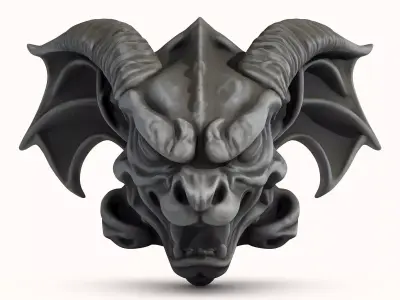 Gargoyle Dragon Head 3D model