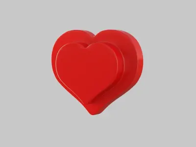 Heart icon v 11 3D model