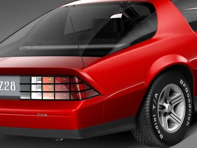 Chevrolet Camaro Z28 1990 3D model