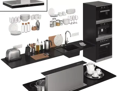 Kitchen Decor Island 3D model