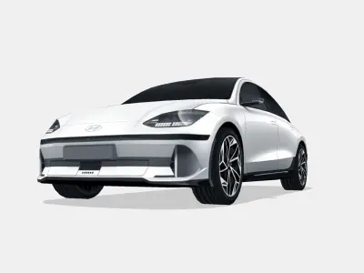 Hyundai Ioniq 6 2023 Low-poly 3D model