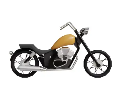 Bike lowpoly Low-poly 3D model