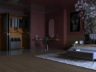 Interior - Bedroom - 310323 3D model
