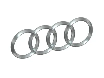 Audi Photorealistic 3D Emblem Free 3D model