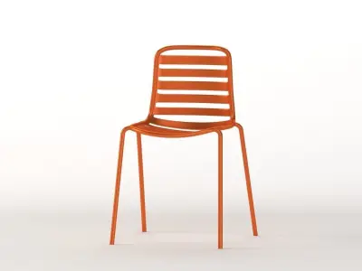 Enea Lts Street Armless Chair By Estudi Manel Molina 3D model